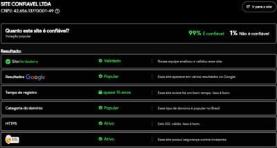 Site verificado e verdadeiro:3sscom